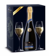 Bohemia Sekt Prestige Brut + 2x glass quality sparkling white wine 0,75l 12,5% + 2x glass GB - Sparkling Wine