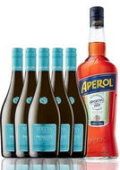 Dárková sada 1l Aperol + 5x Prosecco DOC Frizzante 0,75l - Šumivé víno