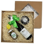 Spring package Velveteen green with sheep - Wine