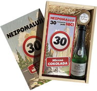 BOHEMIA GIFTS Dárková dřevěná bedna - k 30. narozeninám - Víno