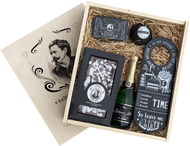 BOHEMIA GIFTS Dárková dřevěná bedna pro Gentlemana XL - Víno