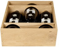 HORT FRANCE HF 9 - Oak crate French Syrah 2016 3×0,75l 14% Wooden box set of wines GB LE - Wine