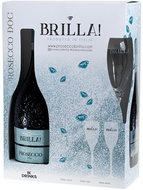 BRILLA! Prosecco DOC Extra Dry 0,75l 11% + 2x glass GB - Sparkling Wine