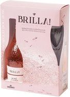 BRILLA! Prosecco Rosé DOC Extra Dry 0,75l 11% + 2x glass GB - Sparkling Wine