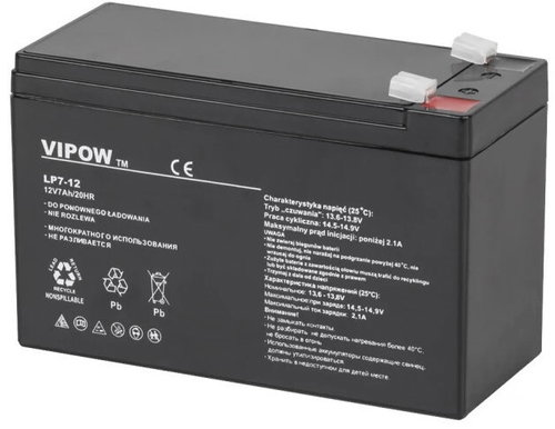 Vipow BAT0211 Gel Rechargeable Battery 12V/7.0Ah - Rechargeable Battery - Main image