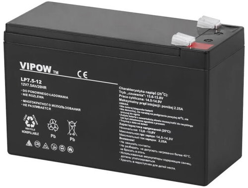 Vipow BAT0214 12V/7.5Ah Gel Rechargeable Battery - Rechargeable Battery - Main image