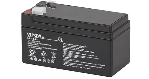 Vipow BAT0213 Gel Rechargeable Battery 12V/1.3Ah - Rechargeable Battery - Main image