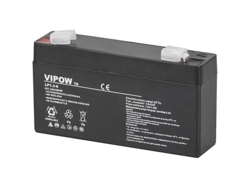 Vipow BAT0203 Gel Rechargeable Battery 6V/1.3Ah - Rechargeable Battery - Main image