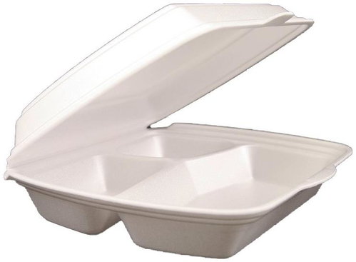 Vikpap Menubox XPP three-piece 245 × 195 × 75 mm, 250 pcs - Disposable Food Containers - Main image