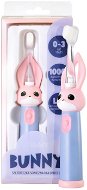 VITAMMY Bunny s LED světlem a nanovlákny, 0-3 roky, růžový - Electric Toothbrush
