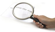 Vitility Magnifying Glass with Illumination, Diameter of 13cm, Magnification of 2x/6x - Magnifying Glass