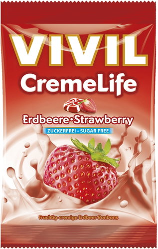 VIVIL Creme Life Strawberry 110g Sugarfree - Sweets - Main image
