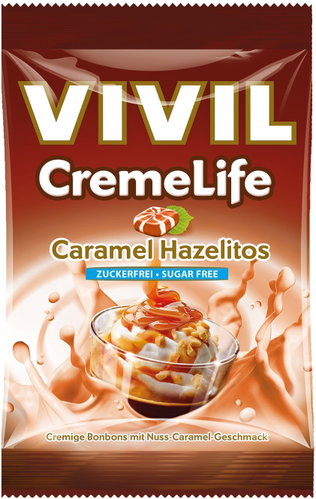 VIVIL Creme Life Caramel + Hazelnuts 110g, Sugar-free - Sweets - Main image