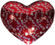Vizopol Heart sequin 60 cm - Pillow