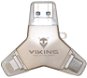 Viking USB Stick 3.0 4in1 128 GB - silber - USB Stick