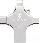 USB kľúč Viking USB flash disk 16 GB 4 v 1 strieborná - Flash disk