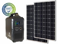Viking Set VIKING TITAN 2000 Battery Generator and 2x VIKING SCM120 Solar Panel - Charging Station