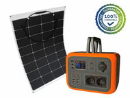 Viking Set battery generator VIKING AC600 and solar panel VIKING LE110 - orange - Charging Station