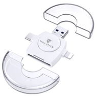 Card Reader VIKING V4 USB 3.0 4-in-1 White - Čtečka karet