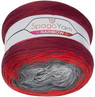 BELLATEX SpagoYarn Rainbow 250 g - 15 šedá, červená, vínová - Yarn