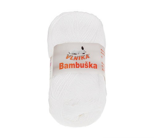 BELLATEX Yarn Bamboo 50 g - 1 white - Yarn - Main image