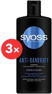 SYOSS Anti-Dandruff Shampoo 3× 440 ml - Sampon