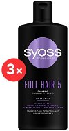 SYOSS Full Hair 5 (3× 440ml) - Shampoo