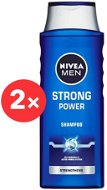 NIVEA Men Strong Power Shampoo 2× 400 ml - Pánsky šampón