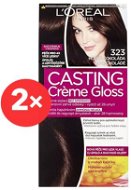 ĽORÉAL CASTING Creme Gloss 323 Horká čokoláda 2× - Farba na vlasy