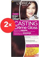 ĽORÉAL CASTING Creme Gloss 360 Tmavá višňa 2× - Farba na vlasy