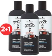 SCHWARZKOPF GOT2B Refreshing 3× 250 ml - Pánsky šampón