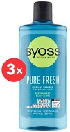 SYOSS Shampoo Pure Fresh 3× 440ml - Shampoo