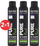 SYOSS Pure Fresh 3× 200 ml - Szárazsampon