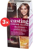 ĽORÉAL CASTING Creme Gloss 535 Chocolate 3 × 180 ml - Hair Dye