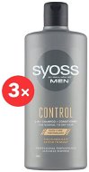 SYOSS MEN Control Shampoo 3× 440 ml - Pánsky šampón