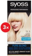 SYOSS Color 13-5 Platinový zosvetľovač 3× 50 ml - Zosvetľovač vlasov