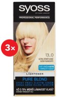 SYOSS Color 13-0 Ultra zosvetľovač 3× 50 ml - Zosvetľovač vlasov