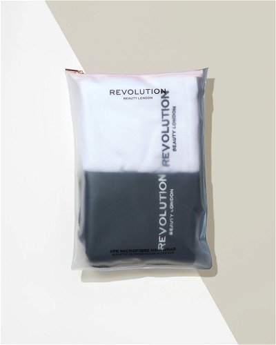 Makeup Revolution Haircare Microfibre Hair Wrap Black & White - Hair Wrap,  white & black