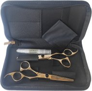 OLIVIA GARDEN SilkCut Black&Gold hairdressing scissors set - Hairdressing Set