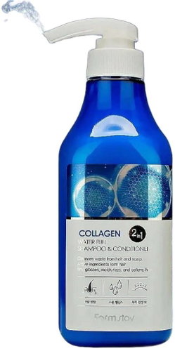 FARM STAY Collagen Water Full Shampoo & Conditioner 530 ml - Shampoo - Main image
