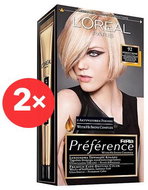 ĽORÉAL PARIS Féria Préférence 92 velmi světlá blond duhová 2× - Barva na vlasy