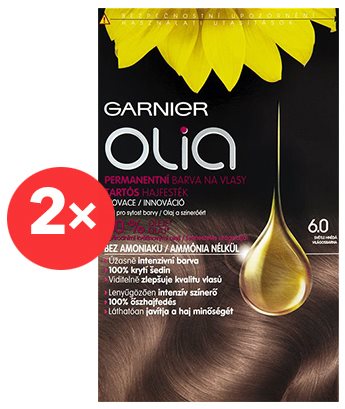 GARNIER Olia 6.0 Světle hnědá 2× - Barva na vlasy - Main image
