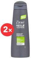 DOVE Men+Care Fresh Clean 2 az 1-ben 2 × 400 ml - Férfi sampon