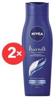 NIVEA Hairmilk Shampoo Normal 2× 400 ml - Sampon
