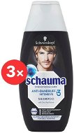 SCHWARZKOPF SCHAUMA Anti-Dandruff 3× 400 ml - Pánsky šampón