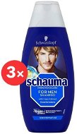 SCHWARZKOPF SCHAUMA For Men 3× 400 ml - Pánsky šampón