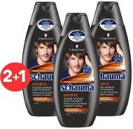 SCHWARZKOPF SCHAUMA Men Sports 3× 400 ml - Pánsky šampón