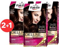 SCHWARZKOPF PALETTE Deluxe 760 Dazzling Brown 3 × 50 ml - Hair Dye