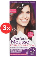 SCHWARZKOPF PERFECT MOUSSE 388 - Dark Reddish Brown 3 × 35ml - Hair Dye