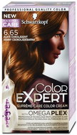 SCHWARZKOPF COLOR EXPERT 6-65 Zlatě čokoládový 50 ml - Barva na vlasy